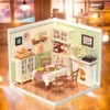 Robotime 3D Puzzles Super Creator Warm Dining Room Plastic Building Set Toys Playset Gifts for Teens Adults, Multicolored, 7.36"*2.76"*11.3" - 3 of 4