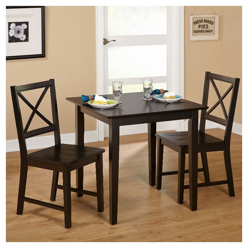 3pc Cross Back Dining Set  - Buylateral, 3 of 5