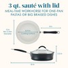 Rachael Ray 3qt Cucina Ceramic Nonstick Saute Pan with Lid Peppercorn - 2 of 4