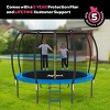 Joyberri Trampoline - ASTM Certified, 8-16ft for kids & adults. Anti-rust, with enclosure net, ladder, LED lights & sprinkler. Safe & fun! - 4 of 4