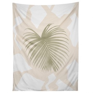 Lola Terracota Palm Leaf With Abstract Handmade Shapes Tapestry - Society6 - 1 of 3