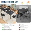 Nasitip Rectangular Folding Table, 47.2" Table for Living Room, Meeting Room, Apartment - 4 of 4
