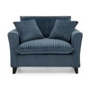 Sapphtopaz Single Lazy Sofa with Backrest Corduroy Upholstered Couches for Living Room with Armrests Comfy Couch Sofa Bed for Apartment,Bedroom - 3 of 4