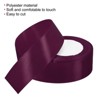 Unique Bargains Single Side Solid DIY Wrapping Decoration Roll Satin Ribbons 2 Pcs - 3 of 4