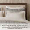 Harbor House 3Pcs Solid Color Linen Blend Duvet Cover Set, Luxury Hotel Collection Style Double Flange Premium Touch Bedding - 4 of 4