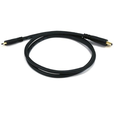Monoprice High Speed HDMI Cable - 3 Feet - Black | Blackwith HDMI Mini Connector, 4K @ 24Hz, 10.2Gbps, 30AWG