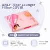 Butterfly Craze Butterfly Craze Floor Pillow Case, Mattress Bed Lounger Cover, Cars Blue, Queen Size - for Kids & Adults - 2 of 4