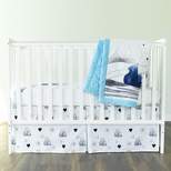 JumpOff Jo Crib Bedding Set, 3 Pieces, Blue Bear