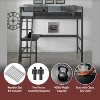 Hillsdale FurnitureTwin Crosswinds Complete Kids' Loft Bed Wirebrush Gray - 3 of 4