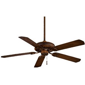 54" Minka Aire Rustic Indoor Outdoor Ceiling Fan Mossoro Walnut Wet Rated for Patio Exterior House Home Porch Gazebo Garage Barn - 1 of 4