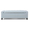 NicBex Modern 51" Storage Bench Wood Accent Stools with Button Tufted Top for Bedroom and Entryway - 3 of 4
