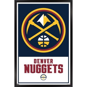 Trends International NBA Denver Nuggets - Logo 21 Framed Wall Poster Prints - 1 of 4