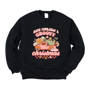 Simply Sage Market Groovy Little Christmas Truck Sweatshirt - 1 of 4