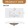 36" Modern Bathroom Vanity with Ceramic Sink, Soft Close Doors, 4 Drawers for Storage - 4 of 4