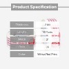 PSBM 36 Rolls 2" x 110 Yards, 2 Mil White Stop Sign Printed Packing Tape for Safety - 2 of 4