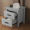 Nightstand with 2 Spacious Drawers, Vintage Style Wooden Bedside Table for Bedroom or Guest Room-The Pop Home - 2 of 4