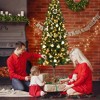 Pre-Lit Pencil Christmas Tree, Artificial Slim Christmas Tree, Realistic Xmas Tree Holiday Party Decoration, for Room, Bedroom, Apartment - 3 of 4