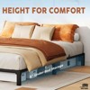 Jojoka Twin/Full/Queen Metal Bed Frame, 6/8/10/14" High Platform with Iron Slats, No Box Spring or Screws Needed, Heavy Duty Support Up to 800 lbs - 3 of 4