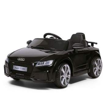 TOBBI 12V Kids Electric Battery Powered Ride On Audi TT RS Toy Car with Built In MP3 Player, Realistic Horn, and Remote Control, Black