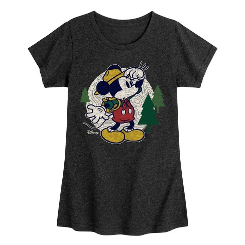 Girls' - Disney - Mickey & Friends Fitted Short Sleeve Graphic T-Shirt - image 1 of 4