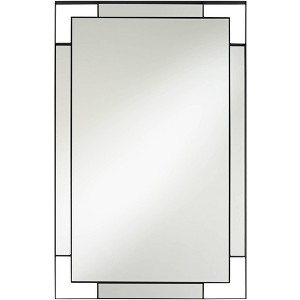 Uttermost Stellan Matte Black 24 1/2" x 38" Rectangular Wall Mirror - 1 of 4