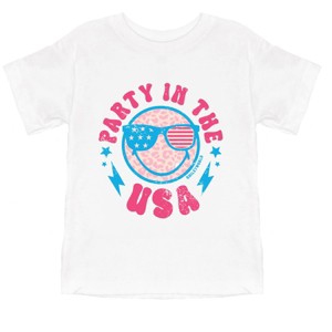The Juniper Shop SmileyWorld Party In The USA Toddler Short Sleeve Tee - 1 of 4