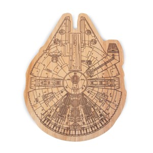 Toscana 16" Star Wars Parawood Millennium Falcon Serving Board - 1 of 4