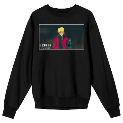 Trigun Stampede Vash Screengrab Crew Neck Long Sleeve Black Adult Sweatshirt Target