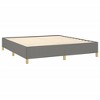 vidaXL Bed Frame Dark Gray 76 in.x79.9 in. King Fabric - 4 of 4