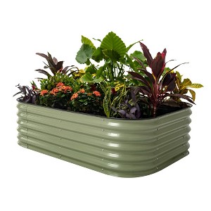 Vego Garden 6-in-1 Modular Rectangular Metal Outdoor Raised Garden Bed 42"x60"x17" - 1 of 4