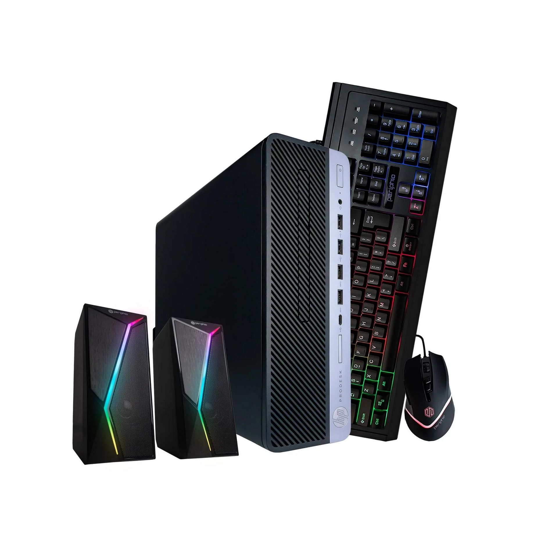 Refurbished HP ProDesk 600G4 Desktop Computer-Intel i5-AMD Radeon RX 550-16GB RAM-1TB SSD-Keyboard & Mouse-Speaker-Win 11 Pro-Manufacturer Refurbished