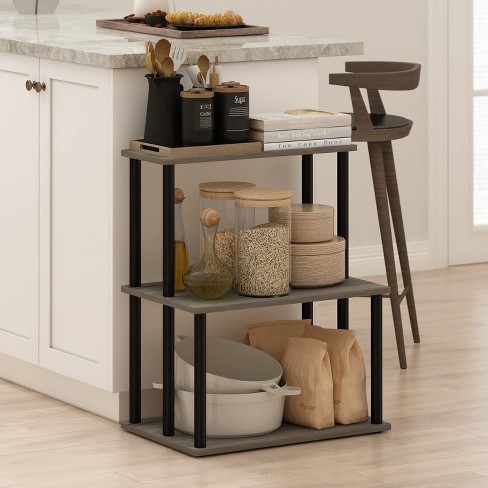 Furinno oak storage 2025 cabinet