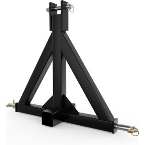 3-Point Quick Hitch for Category 1 tractors. 2" heavy-duty receiver compatible with Kubota & John Deere. Easy-install trailer hitch adapter - 1 of 4