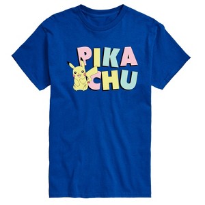 Men's - Pokémon - Pikachu Pastel Name Short Sleeve Graphic T-Shirt - 1 of 3