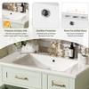 Mshliw 30" Bathroom Vanity with Ceramic Sink, Deep Drawer, Gold Handles & Soft-Close Doors – Modern Storage Cabinet - 2 of 4