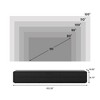 POVISON 102.36" Modern Black TV Stand for Projector, Minimalist Projection TV Cabinet, Wood Entertainment Center with Storage Center - 4 of 4
