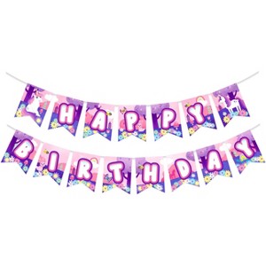 Treasures Gifted Unicorn Birthday Banner - Rainbow Unicorn Party Supplies - 1 of 1