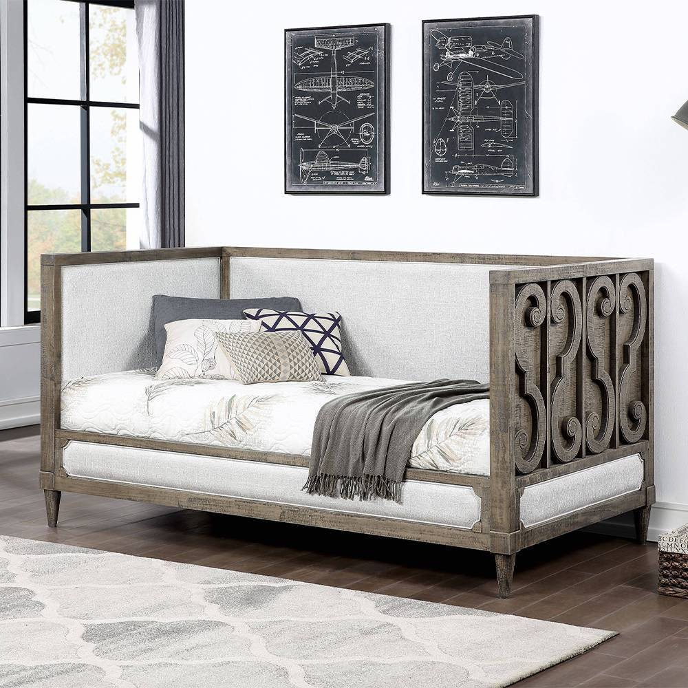 Photos - Bed 82" Artesia Adjustable Full Daybed  Black - Acme Furniture