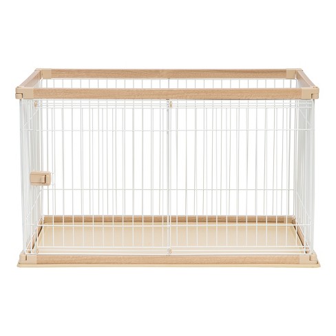 Iris Usa Large Wire Open Pet Playpen Crate Light Brown white Target