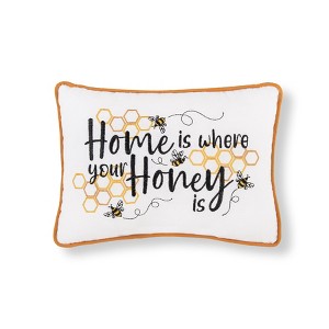 C&F Home 9" x 12" Home Is Where Your Honey Is Embroidered Throw Pillow - 1 of 2