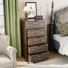 5 Drawers for Bedroom, Tall Wooden Dresser & Chests of Drawers - 4 of 4
