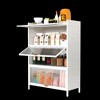 Modern Sideboard Decorative Storage Cabinet, Multi-Level Flip Door Cabinet, CENGHU Buffet Cabinet, for Living Room, Kitchen, Bedroom, Hallway - 3 of 4