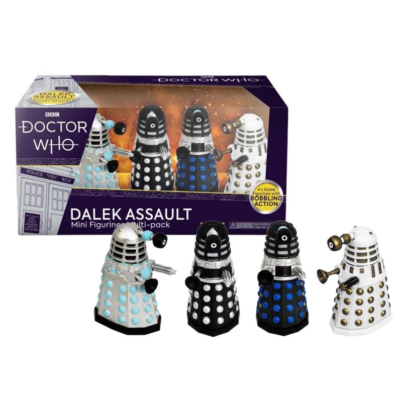 Eaglemoss Collections Doctor Who Dalek 3.27 Inch Figure Assault Set of 4, 3 of 4