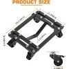 4 Pack Heavy Duty Car Wheel Dolly Set, 6000 LBS Capacity, Wheel Dollies with Lockable Swivel Casters, Tire Skates Vehicle Movers for Auto Shop Garage - 2 of 4