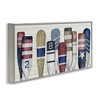 Stupell Industries Port Oars Vintage Americana Patterns Framed Giclee Art - 2 of 4
