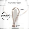 Evideco French Home Goods Magnetic Curtain Tiebacks – Double Braided Cord with Wooden Tips - 3 of 4