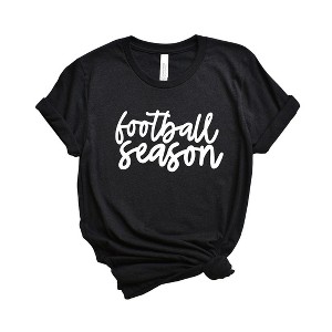 Simply Sage Market Women's Football Season Cursive Short Sleeve Graphic Tee - 1 of 4
