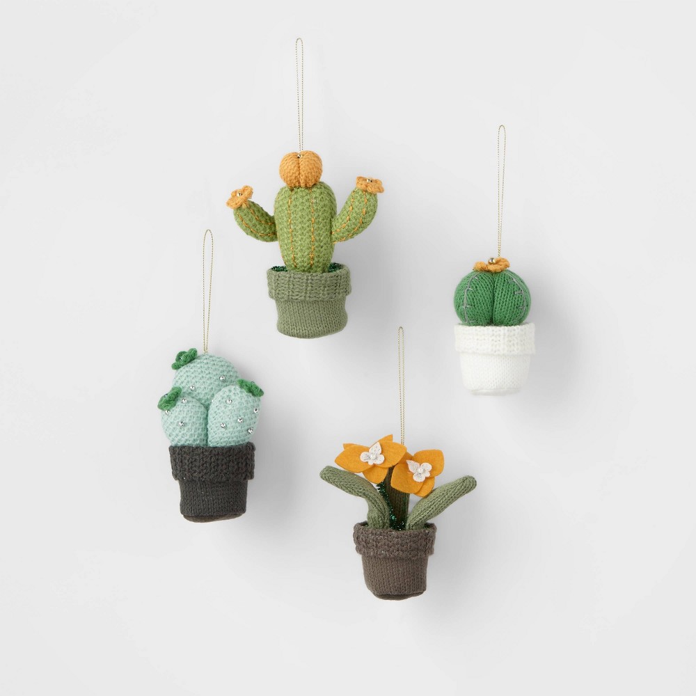 4pk Succulent Christmas Tree Ornament - Wondershop