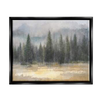 Reflected Forest Hand Painted Abstract Landscape Wall Art With Gold ...