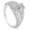Pompeii3 1 1/2Ct Diamond Vintage Engagement Ring 14k Gold Lab Created - 2 of 4